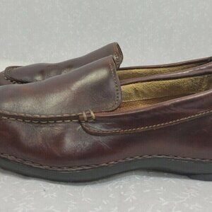 𝅺timberland Annapolis Men's Size 7.5 Slip On Round Toe Brown Boat Shoes 74024